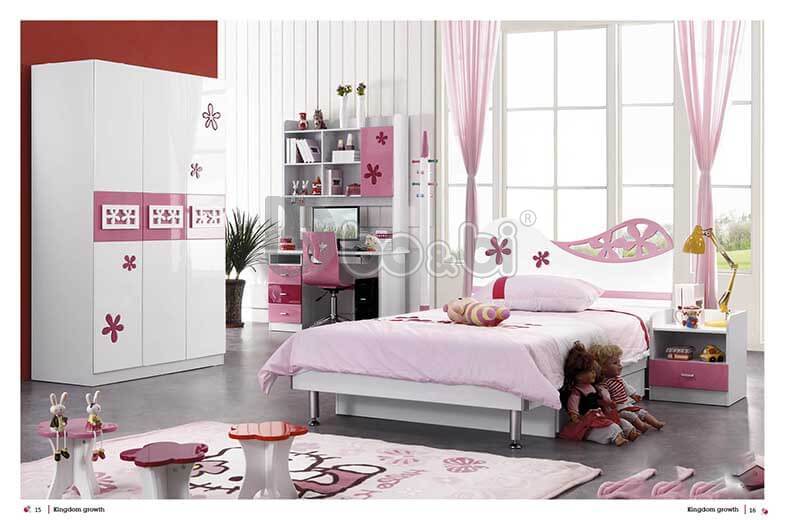 Sử dụng gam màu phù hợp trong cách trang trí phòng ngủ cho bé gái đơn giản 